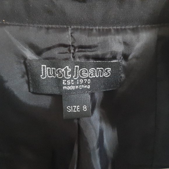 Just Jeans Blazer Size 8 -Cream Color& Black - Picture 2 of 7